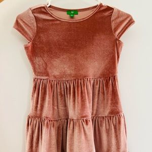 Girls velvet dress